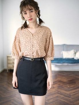 「ベルト付き」｜GRLグレイル_OFFICIALさん（レディース・161cm）の夏コーディネート