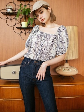 「パイソン柄」｜GRLグレイル_OFFICIALさん（レディース・168cm）の夏コーディネート