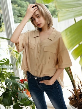 「GRL（グレイル）のアイテム（ピアス（両耳用））」を使った、GRLグレイル_OFFICIALさん（レディース・168cm）の夏コーディネート