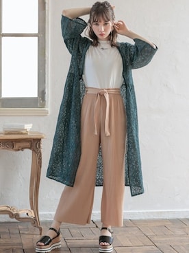 「GRL（グレイル）のアイテム（ピアス（両耳用））」を使った、GRLグレイル_OFFICIALさん（レディース・161cm）の秋コーディネート