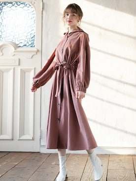 「GRL（グレイル）のアイテム（その他アウター）」を使った、GRLグレイル_OFFICIALさん（レディース・161cm）の秋コーディネート