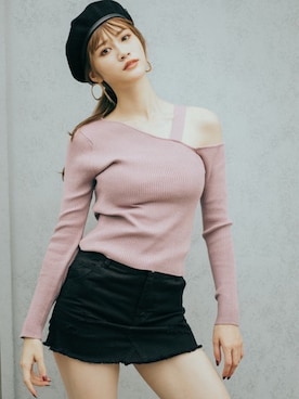 「ワンショルダー」｜「アイテム（アクセサリー）」を使った、GRLグレイル_OFFICIALさん（レディース・165cm）の秋コーディネート