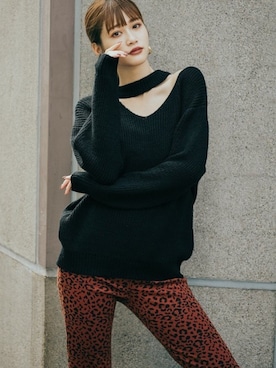 「ワンショルダー」｜「アイテム（アクセサリー）」を使った、GRLグレイル_OFFICIALさん（レディース・165cm）の秋コーディネート