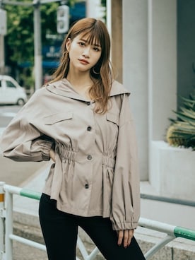 「GRL（グレイル）のリブニットフレアパンツ（その他パンツ）」を使った、GRLグレイル_OFFICIALさん（レディース・165cm）の秋コーディネート