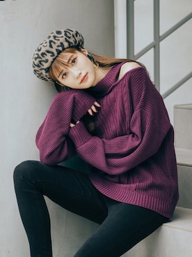 「アイテム（イヤリング、グリーン系）」を使った、GRLグレイル_OFFICIALさん（レディース・165cm）の秋コーディネート