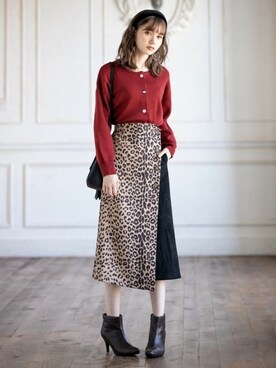 「GRL（グレイル）のアイテム（ヘアアクセサリー）」を使った、GRLグレイル_OFFICIALさん（レディース・161cm）の秋コーディネート