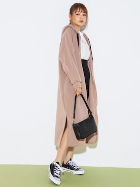 「GRL（グレイル）のアイテム（その他アウター）」を使った、GRLグレイル_OFFICIALさん（レディース・158cm）の秋コーディネート