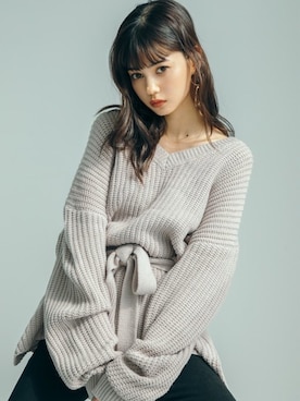 「アイテム（トップス、ベージュ系）」を使った、GRLグレイル_OFFICIALさん（レディース・163cm）の冬コーディネート