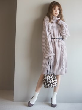 「GRL（グレイル）のアイテム（パンプス）」を使った、GRLグレイル_OFFICIALさん（レディース・158cm）の冬コーディネート