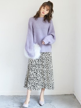 「GRL（グレイル）のアイテム（パンプス）」を使った、GRLグレイル_OFFICIALさん（レディース・161cm）の冬コーディネート