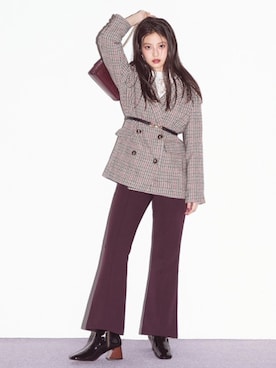 「アイテム（ピアス（両耳用））」を使った、GRLグレイル_OFFICIALさん（レディース・157cm）の冬コーディネート