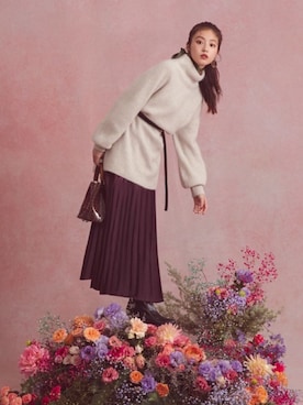「GRL（グレイル）のアイテム（チュニック）」を使った、GRLグレイル_OFFICIALさん（レディース・161cm）の冬コーディネート