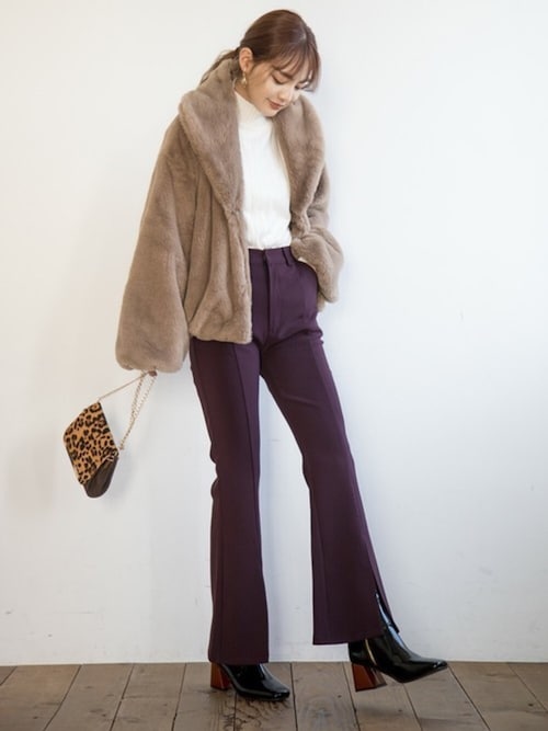 GRLグレイル_OFFICIALさんの「レオパードチェーンショルダーバッグ（GRL）」を使ったコーディネート