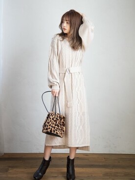 GRLグレイル_OFFICIALさん（レディース・158cm）の冬コーディネート