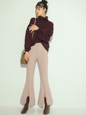 「GRL（グレイル）のアイテム（ピアス（両耳用））」を使った、GRLグレイル_OFFICIALさん（レディース・163cm）の冬コーディネート