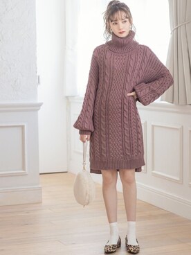 「GRL（グレイル）のアイテム（パンプス）」を使った、GRLグレイル_OFFICIALさん（レディース・161cm）の冬コーディネート