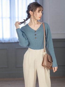 GRLグレイル_OFFICIALさん（レディース・161cm）の冬コーディネート