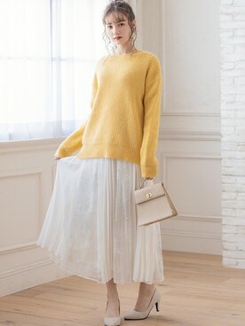 「GRL（グレイル）のアイテム（アクセサリー）」を使った、GRLグレイル_OFFICIALさん（レディース・161cm）の冬コーディネート