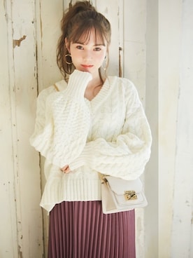 GRLグレイル_OFFICIALさん（レディース・161cm）の冬コーディネート