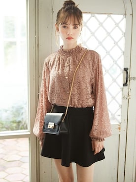 「ハイネックトップス」｜GRLグレイル_OFFICIALさん（レディース・161cm）の冬コーディネート