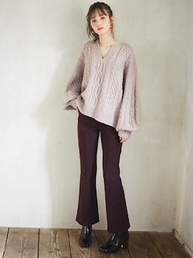 GRLグレイル_OFFICIALさん（レディース・161cm）の冬コーディネート