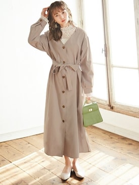 「ハイネックトップス」｜GRLグレイル_OFFICIALさん（レディース・161cm）の春コーディネート