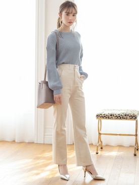 「GRL（グレイル）のアイテム（ピアス（両耳用））」を使った、GRLグレイル_OFFICIALさん（レディース・161cm）の春コーディネート