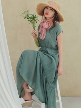 「GRL（グレイル）のアイテム（ピアス（両耳用））」を使った、GRLグレイル_OFFICIALさん（レディース・152cm）の春コーディネート