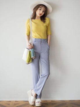 「GRL（グレイル）のアイテム（財布/小物）」を使った、GRLグレイル_OFFICIALさん（レディース・158cm）の春コーディネート