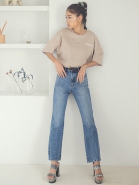 「GRL（グレイル）のアイテム（ピアス（両耳用））」を使った、GRLグレイル_OFFICIALさん（レディース・166cm）の春コーディネート