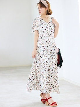 「GRL（グレイル）のアイテム（ピアス（両耳用））」を使った、GRLグレイル_OFFICIALさん（レディース・160cm）の春コーディネート