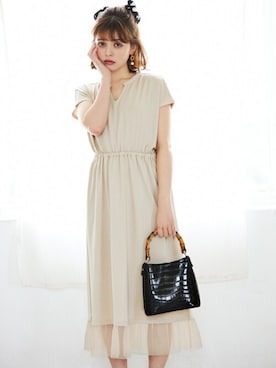 「チュール」｜GRLグレイル_OFFICIALさん（レディース・160cm）の春コーディネート