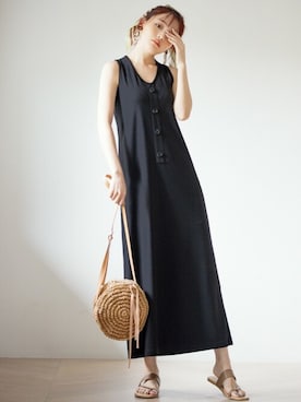 Grl グレイル の ボタンデザインノースリーブワンピース ワンピース Wear