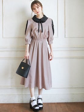 「ボウタイ」｜GRLグレイル_OFFICIALさん（レディース・161cm）の夏コーディネート