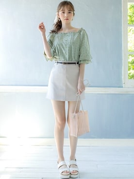 GRLグレイル_OFFICIALさん（レディース・161cm）の夏コーディネート