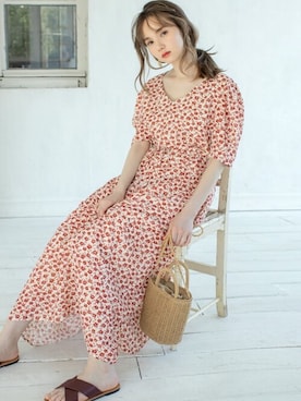 「GRL（グレイル）のクロスベルトデザインフラットサンダル（サンダル）」を使った、GRLグレイル_OFFICIALさん（レディース・161cm）の夏コーディネート