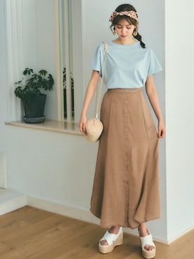 GRLグレイル_OFFICIALさん（レディース・163cm）の夏コーディネート