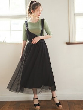 「チュール」｜GRLグレイル_OFFICIALさん（レディース・161cm）の夏コーディネート