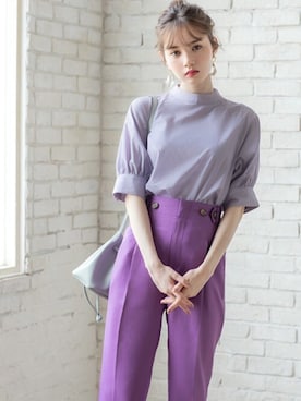 「GRL（グレイル）のアイテム（ピアス（両耳用））」を使った、GRLグレイル_OFFICIALさん（レディース・161cm）の夏コーディネート