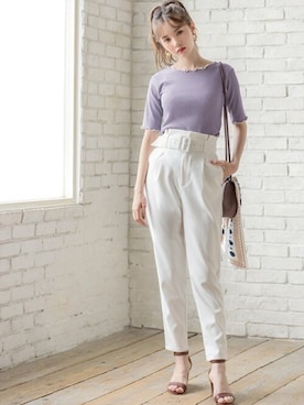 「GRL（グレイル）のアイテム（ピアス（両耳用））」を使った、GRLグレイル_OFFICIALさん（レディース・161cm）の夏コーディネート