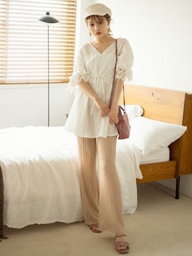 GRLグレイル_OFFICIALさん（レディース・158cm）の夏コーディネート