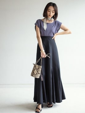 「パイソン柄」｜GRLグレイル_OFFICIALさん（レディース・160cm）の夏コーディネート