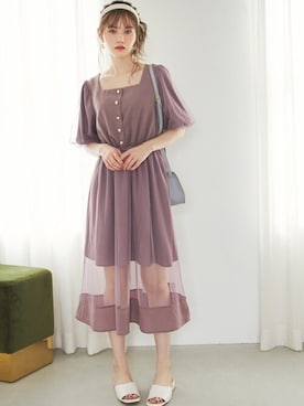 「チュール」｜GRLグレイル_OFFICIALさん（レディース・161cm）の夏コーディネート