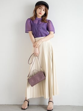 GRLグレイル_OFFICIALさん（レディース・158cm）の夏コーディネート