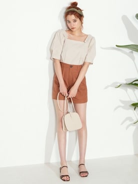 「GRL（グレイル）のアイテム（アクセサリー）」を使った、GRLグレイル_OFFICIALさん（レディース・168cm）の夏コーディネート