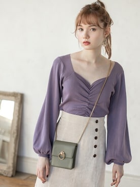 「くすみカラー」｜GRLグレイル_OFFICIALさん（レディース・161cm）の秋コーディネート