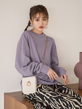 「GRL（グレイル）のアイテム（スウェット）」を使った、GRLグレイル_OFFICIALさん（レディース・157cm）の秋コーディネート