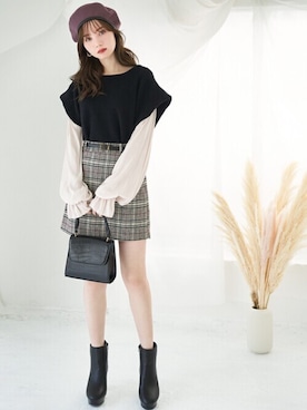 GRLグレイル_OFFICIALさん（レディース・161cm）の冬コーディネート