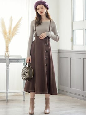 GRLグレイル_OFFICIALさん（レディース・161cm）の冬コーディネート