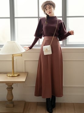 GRLグレイル_OFFICIALさん（レディース・161cm）の冬コーディネート